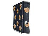 Poppy Orange Navy Decal Style Skin for XBOX 360 Slim Vertical