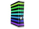 Stripes Rainbow Decal Style Skin for XBOX 360 Slim Vertical