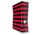 Stripes Red Decal Style Skin for XBOX 360 Slim Vertical