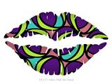 Crazy Dots 01 - Kissing Lips Fabric Wall Skin Decal measures 24x15 inches