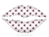 Kearas Daisies Diffuse Glow Pink - Kissing Lips Fabric Wall Skin Decal measures 24x15 inches