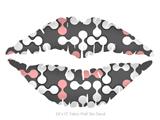 Locknodes 04 Pink - Kissing Lips Fabric Wall Skin Decal measures 24x15 inches
