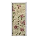 Flowers and Berries Pink Door Skin (fits doors up to 34x84 inches)