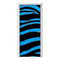Zebra Blue Door Skin (fits doors up to 34x84 inches)