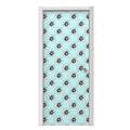 Kearas Daisies Seafoam Door Skin (fits doors up to 34x84 inches)