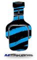 Zebra Blue Decal Style Skin (fits Tritton AX Pro Gaming Headphones - HEADPHONES NOT INCLUDED) 