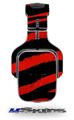 Zebra Red Decal Style Skin (fits Tritton AX Pro Gaming Headphones - HEADPHONES NOT INCLUDED) 