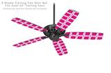 Squared Fuchsia (Hot Pink) - Ceiling Fan Skin Kit fits most 52 inch fans (FAN and BLADES SOLD SEPARATELY)
