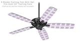 Squared Lavender - Ceiling Fan Skin Kit fits most 52 inch fans (FAN and BLADES SOLD SEPARATELY)