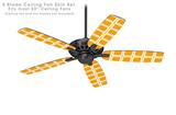 Squared Orange - Ceiling Fan Skin Kit fits most 52 inch fans (FAN and BLADES SOLD SEPARATELY)