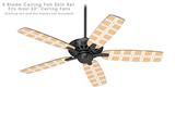 Squared Peach - Ceiling Fan Skin Kit fits most 52 inch fans (FAN and BLADES SOLD SEPARATELY)