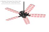 Squared Pink - Ceiling Fan Skin Kit fits most 52 inch fans (FAN and BLADES SOLD SEPARATELY)