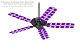 Squared Purple - Ceiling Fan Skin Kit fits most 52 inch fans (FAN and BLADES SOLD SEPARATELY)