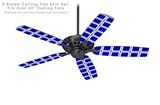 Squared Royal Blue - Ceiling Fan Skin Kit fits most 52 inch fans (FAN and BLADES SOLD SEPARATELY)