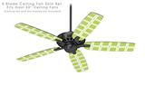 Squared Sage Green - Ceiling Fan Skin Kit fits most 52 inch fans (FAN and BLADES SOLD SEPARATELY)