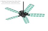 Squared Seafoam Green - Ceiling Fan Skin Kit fits most 52 inch fans (FAN and BLADES SOLD SEPARATELY)