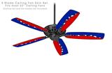 Ripped Colors Blue Red - Ceiling Fan Skin Kit fits most 52 inch fans (FAN and BLADES SOLD SEPARATELY)