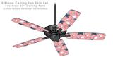 Starfish and Sea Shells Pink - Ceiling Fan Skin Kit fits most 52 inch fans (FAN and BLADES SOLD SEPARATELY)