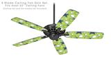 Starfish and Sea Shells Sage Green - Ceiling Fan Skin Kit fits most 52 inch fans (FAN and BLADES SOLD SEPARATELY)