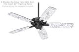 Watercolor Leaves Purple - Ceiling Fan Skin Kit fits most 52 inch fans (FAN and BLADES SOLD SEPARATELY)