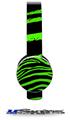 Zebra Green Decal Style Skin (fits Sol Republic Tracks Headphones - HEADPHONES NOT INCLUDED) 