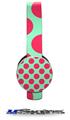 Kearas Polka Dots Pink And Blue Decal Style Skin (fits Sol Republic Tracks Headphones - HEADPHONES NOT INCLUDED) 