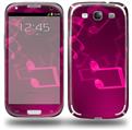 Bokeh Music Hot Pink - Decal Style Skin (fits Samsung Galaxy S III S3)