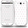 Hearts Pink - Decal Style Skin (fits Samsung Galaxy S III S3)