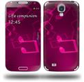 Bokeh Music Hot Pink - Decal Style Skin (fits Samsung Galaxy S IV S4)