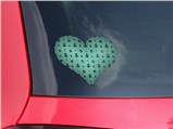 Anchors Away 02 Seafoam Green - I Heart Love Car Window Decal 6.5 x 5.5 inches