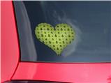 Nautical Anchors Away 02 Sage Green - I Heart Love Car Window Decal 6.5 x 5.5 inches